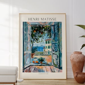 Henri Matisse Poster - Aesthetic Matisse Print - Modern Gallery Exhibition Art - Minimalist Neutral Wall Art - Matisse Print