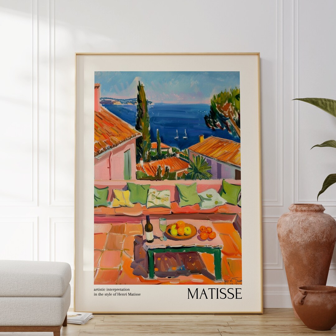 Henri Matisse Leinwanddruck 40x60cm - Ästhetische Wandkunst Für Wohnzimmer