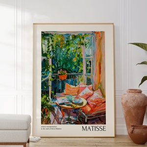 Henri Matisse Poster - Aesthetic Matisse Print - Modern Gallery Exhibition Art - Minimalist Neutral Wall Art - Matisse Print
