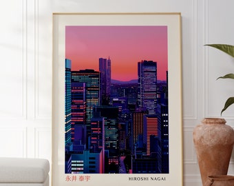 Hiroshi Nagai - Japanese Wall Art - Maximalist Art - Art Print