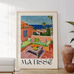 Henri Matisse Poster - Aesthetic Matisse Print - Modern Gallery Exhibition Art - Minimalist Neutral Wall Art - Matisse Print