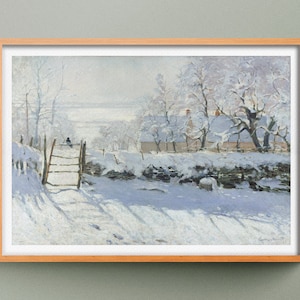 The Magpie by Claude Monet, Art reproduction of Monet