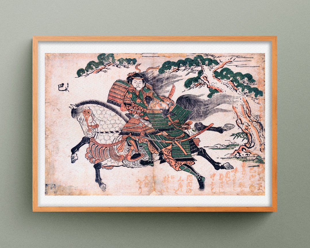 Tomoe Gozen Killing Uchida Saburo Ieyoshi at the Battle of Awazu No Hara  Art Print, Japan Art by Ishikawa Toyonobu - Etsy