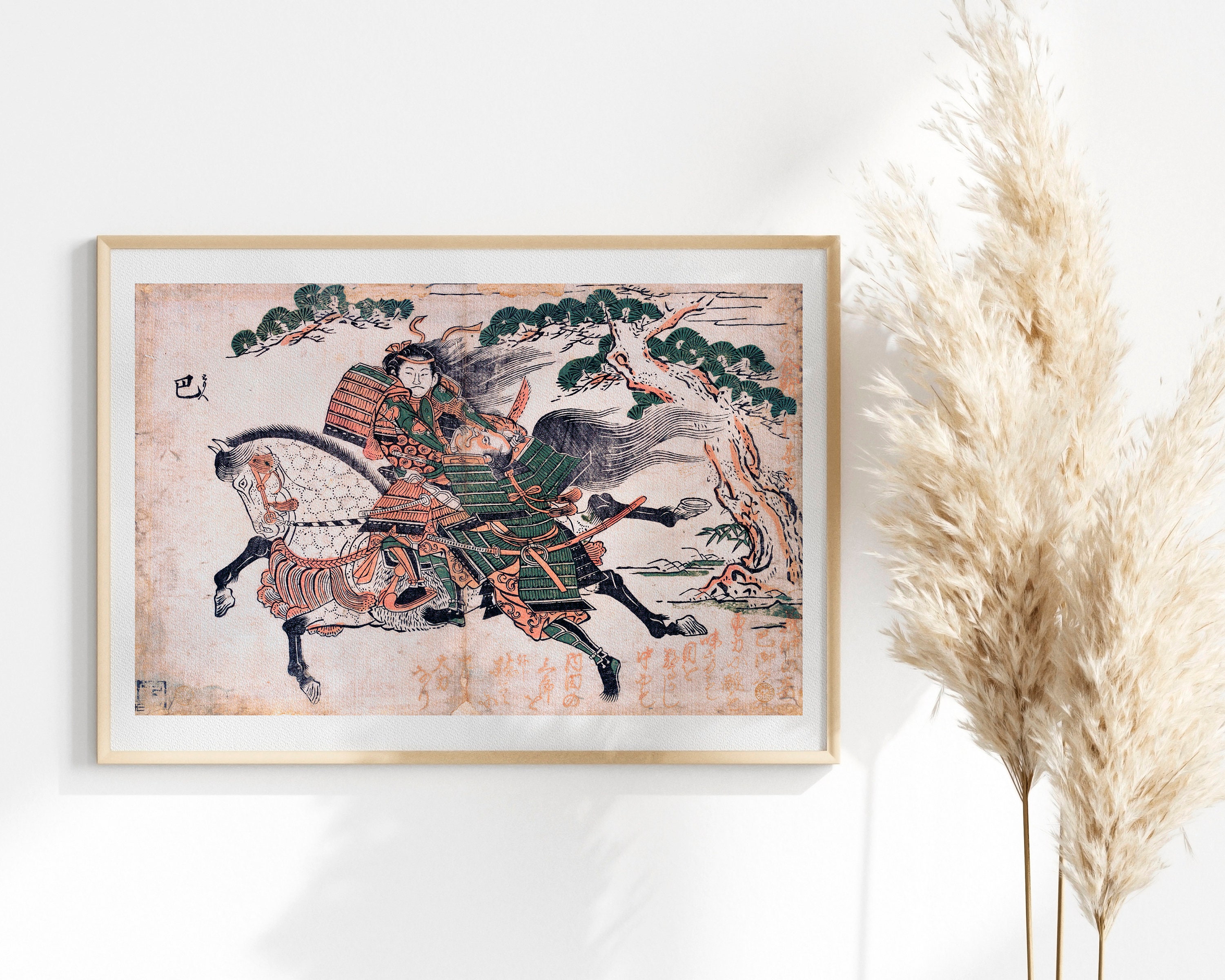 Tomoe Gozen Killing Uchida Saburo Ieyoshi at the Battle of Awazu No Hara  Art Print, Japan Art by Ishikawa Toyonobu - Etsy