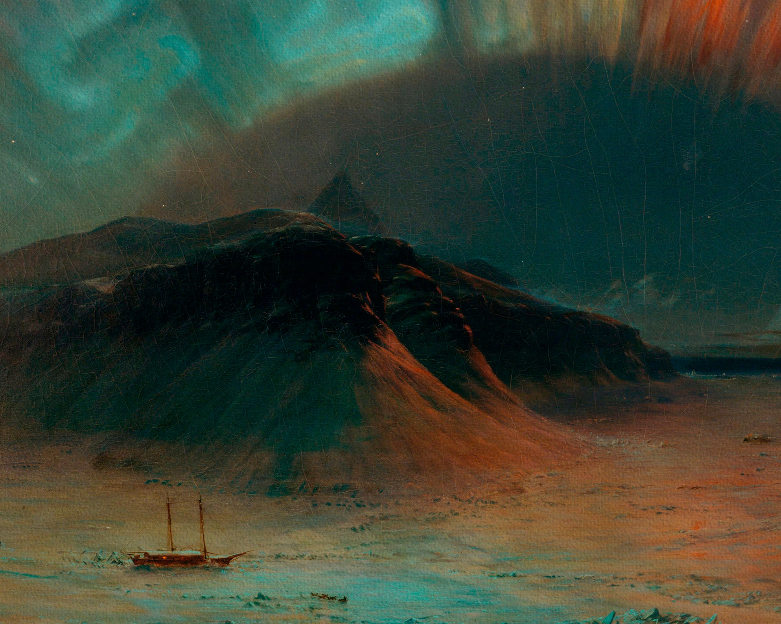 Aurora Borealis By Frederic Edwin Church Polar Aurora Borealis Art Aurora Borealis By Frederic Edwin Church Polar Aurora Borealis Art