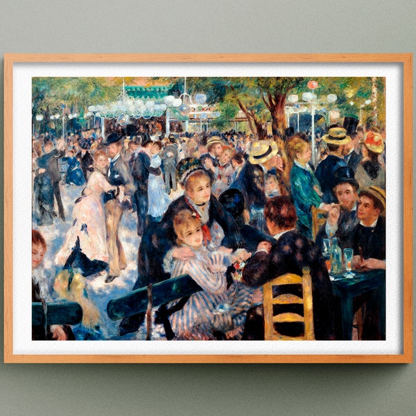 Impression Bal du moulin de la Galette, Tableau de Pierre Auguste Renoir, Reproduction de peinture