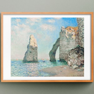 Los acantilados de Étretat de Claude Monet