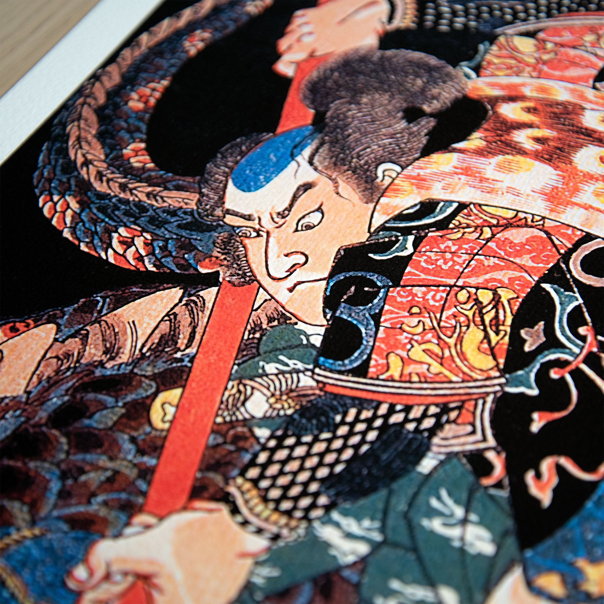 Miyamoto Musashi Killing a Giant Nue Print, Utagawa Kuniyoshi Art