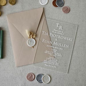 Invitación de boda minimalista en acrílico, impresión en blanco, transparente, personalizada, para baby shower, quinceañera, dulce 16, tarjeta de compromiso, aniversario