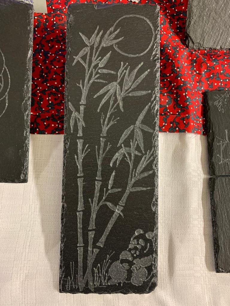 Ardoise Planchette Apéro, Bambou | Vernis Alimentaire