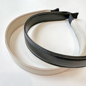 Minimalist artifical leather thin headband for women. Vintage french style women headband. Freebanding high quality. Light weight