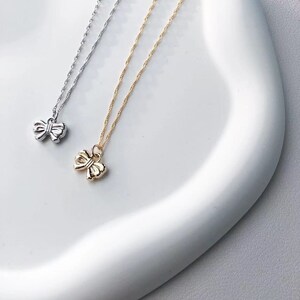 Ribbon Necklaces for Women. Charm Dainty Pendant Daily Necklaces. Gift for her.