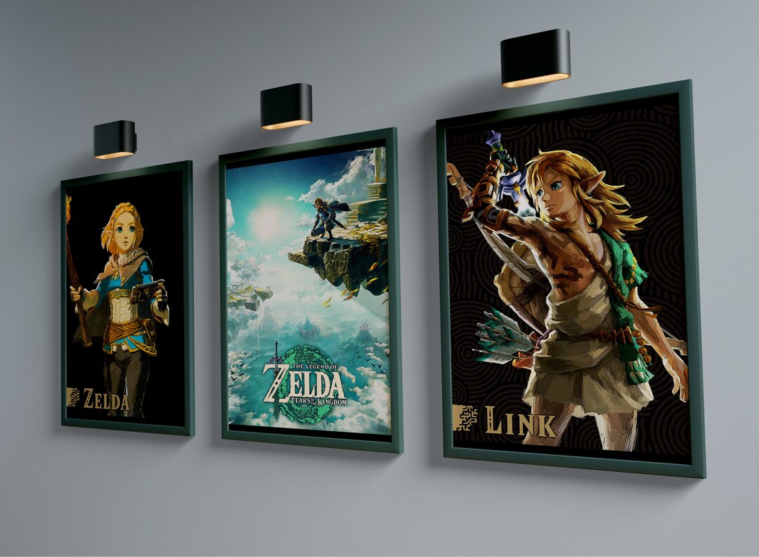 Pack the Legend of Zelda Tears of the Kingdom Posters / the Legend of Zelda Posters / Digital