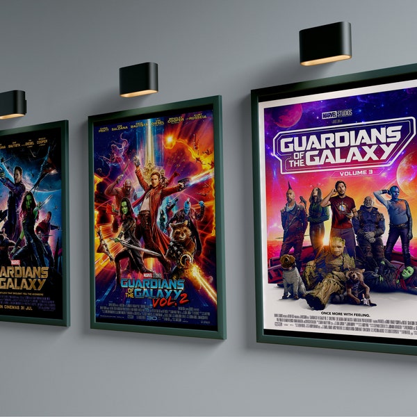 Pack Guardians of the Galaxy Posters / movie posters / Digital Download / 3 Printable Posters