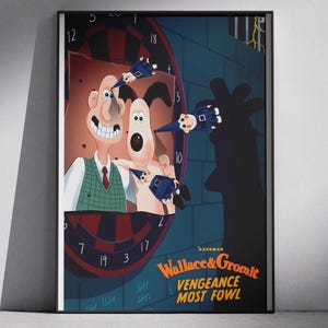 Wallace and gromit poster - Etsy 日本