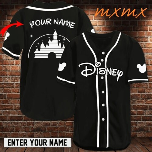 Custom Name Disney Baseball Jersey