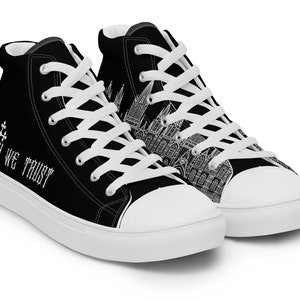 Men’s high top canvas shoes