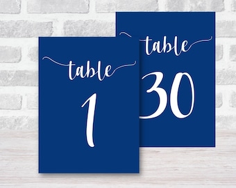 Shabby Chic Wedding Table Numbers 1-30: French Country Style (PDF Download)