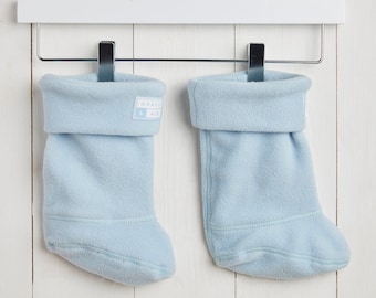 Baby Blue Kids Welly Socks, Grass & Air Socks for Wellies, Kids Winter Socks