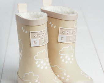 Grass & Air Stone Colour-Changing Kids Wellies