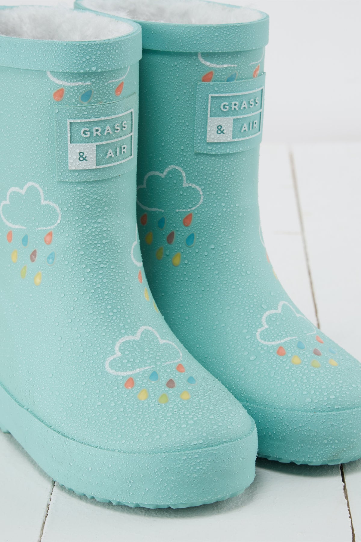 Grass and top air wellies