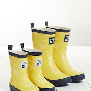 Kids Wellies Yellow, Grass & Air Colour-Changing Unisex Kids Winter Wellies, Baby, Toddler, Welly Boots, Childrens Rain Boots image 5