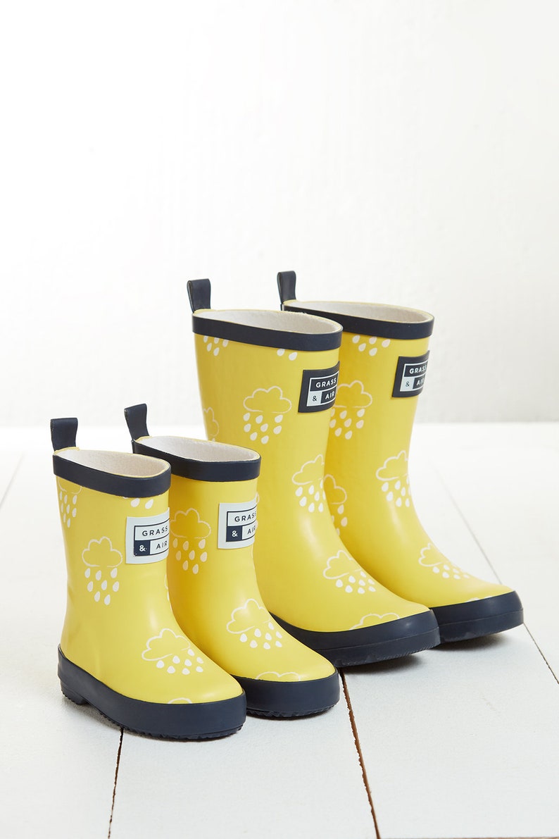 Kids Wellies Yellow, Grass & Air Colour-Changing Unisex Kids Winter Wellies, Baby, Toddler, Welly Boots, Childrens Rain Boots image 5