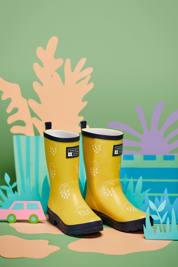 de agua amarillas para niños mayores botas de agua que - Etsy México