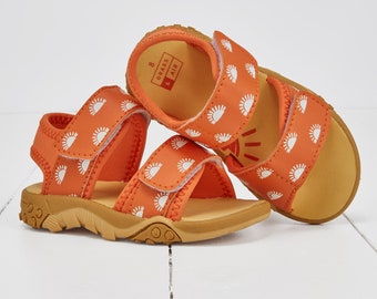 Grass & Air Kids Orange Colour-Changing Sandals