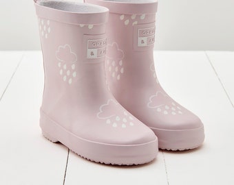 Bottes en caoutchouc pour enfants Rose, herbe et air aux couleurs changeantes