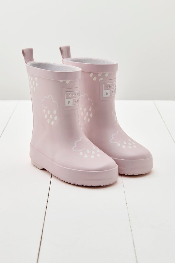 Kids Wellies Pink Grass Air Colour changing Unisex Kids Winter Wellies Baby Toddler Welly Boots Childrens Rain Boots Baby Pink Etsy