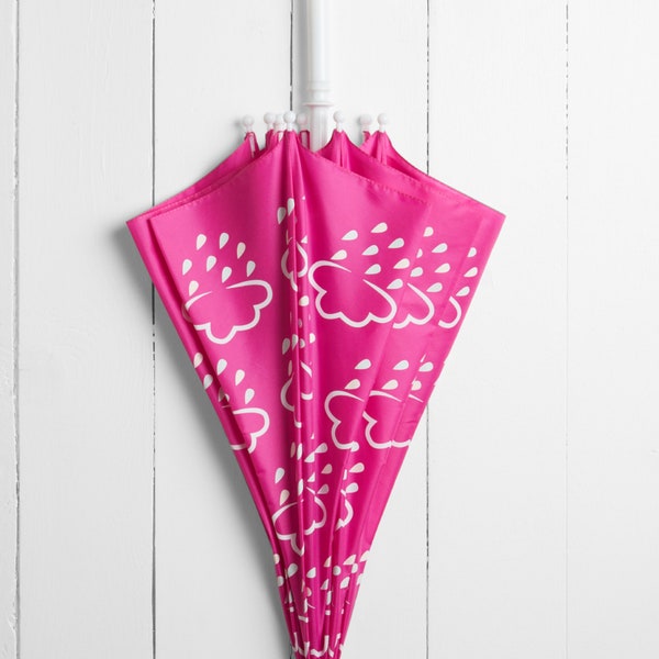 Little Kids Colour-Revealing Umbrella in Orchid Pink