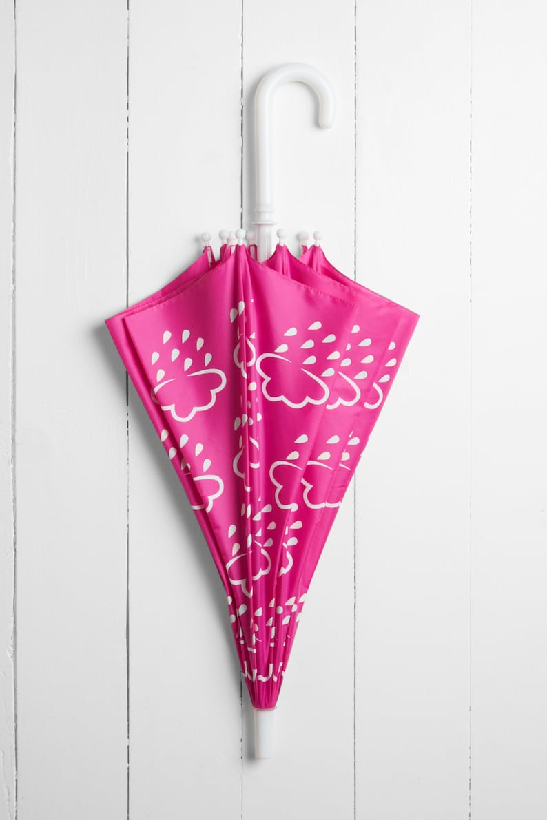 Little Kids Colour-Revealing Umbrella in Orchid Pink image 1
