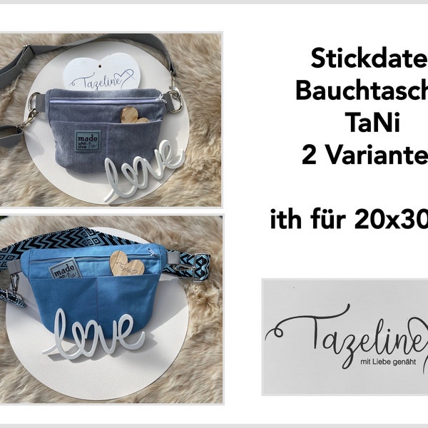 Stickdatei Bauchtasche TaNi ith für 20x30 cm