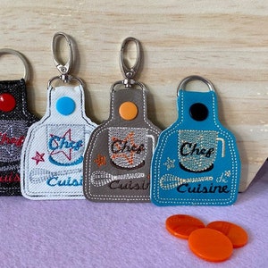 Embroidery file chip bag &quot;Clou Chef de Cuisine&quot; ith