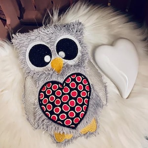 Embroidery file pillow owl Benita owl pillow ith from 15x25