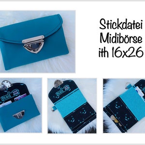 Cartera midi lima para bordar ith para 16 x 26 cm