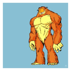 Garsquatch - Herotoon Print 500mm H x 400mm W