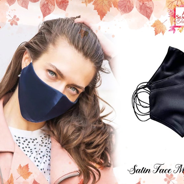 Bridal Satin Face Mask Custom Pollution Mask Personalized Satin Face Mask Silk Satin Face Mask Ultra Soft Breathable Mask Wedding Face Mask