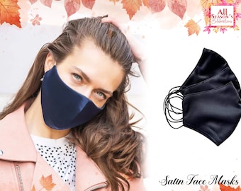 Braut Satin Gesichtsmaske Benutzerdefinierte Verschmutzungsmaske Personalisierte Satin Gesichtsmaske Seidensatin Gesichtsmaske Ultraweiche Atmungsaktive Maske Hochzeits-Gesichtsmaske