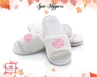 Customized Slippers House Wear Slippers Personalized Spa Slippers Party Slipper Bride Slippers Bridesmaid Slippers Gift For Her Wedding Gift