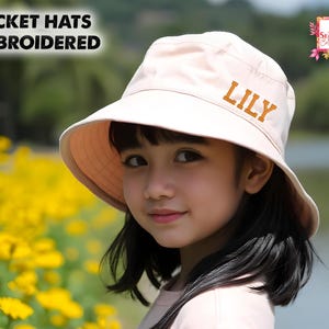 Personalized Name Bucket Hat Embroidery Bucket Hat Bridal Bucket Custom Bucket Hat Bachelorette Party Bucket Hat Wedding Party Hats