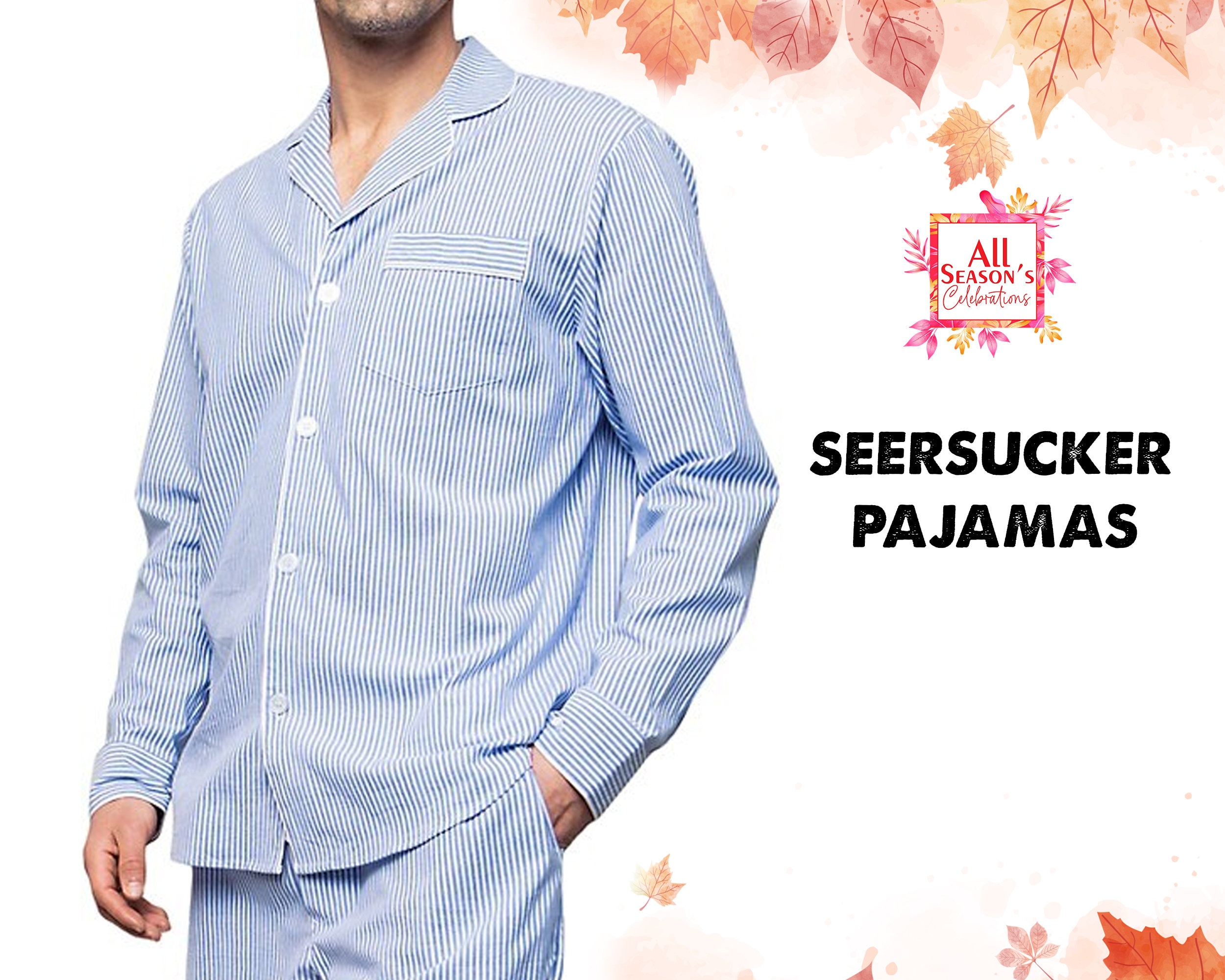 Blue Striped Pajamas ShopStyle