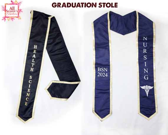 Topfunyy 6 pz bianco laurea fascia oro glitter classe del 2025 graduato macchia Sah per 2025 forniture per feste di laurea