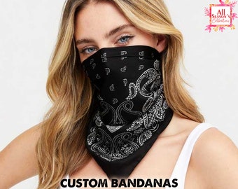 Custom Bandana/Personalized Bandana/Custom Name Bandana/Logo Bandana/Human/Custom Headband/Customizable Bandana/