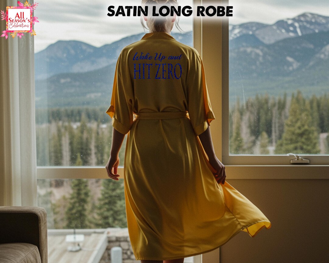 Teamwork Robe Custom Cheer Satin Long Robe – Cheerleader Getting Ready Robe, Team ...