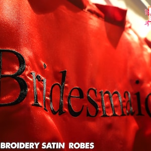Bridesmaid Ruffle Robes, Embroidery Bridesmaid Gifts, Plus Size Wedding Robes, Getting Ready Robes, Plus Size Monogram Bride Bridal Robes