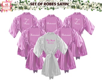 Personalized Robes Bridal Robes Customize Robe Custom Robe Customized Satin Robe Kimono Robe Night Wear Bride Robe Gift For Her Wedding Gift
