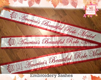 Personalized Embroidery Lace Sash Custom Lace Sash Lace Sash Customize Sash Bridesmaid Sash Custom Bridal Lace Sash Custom Border Sash