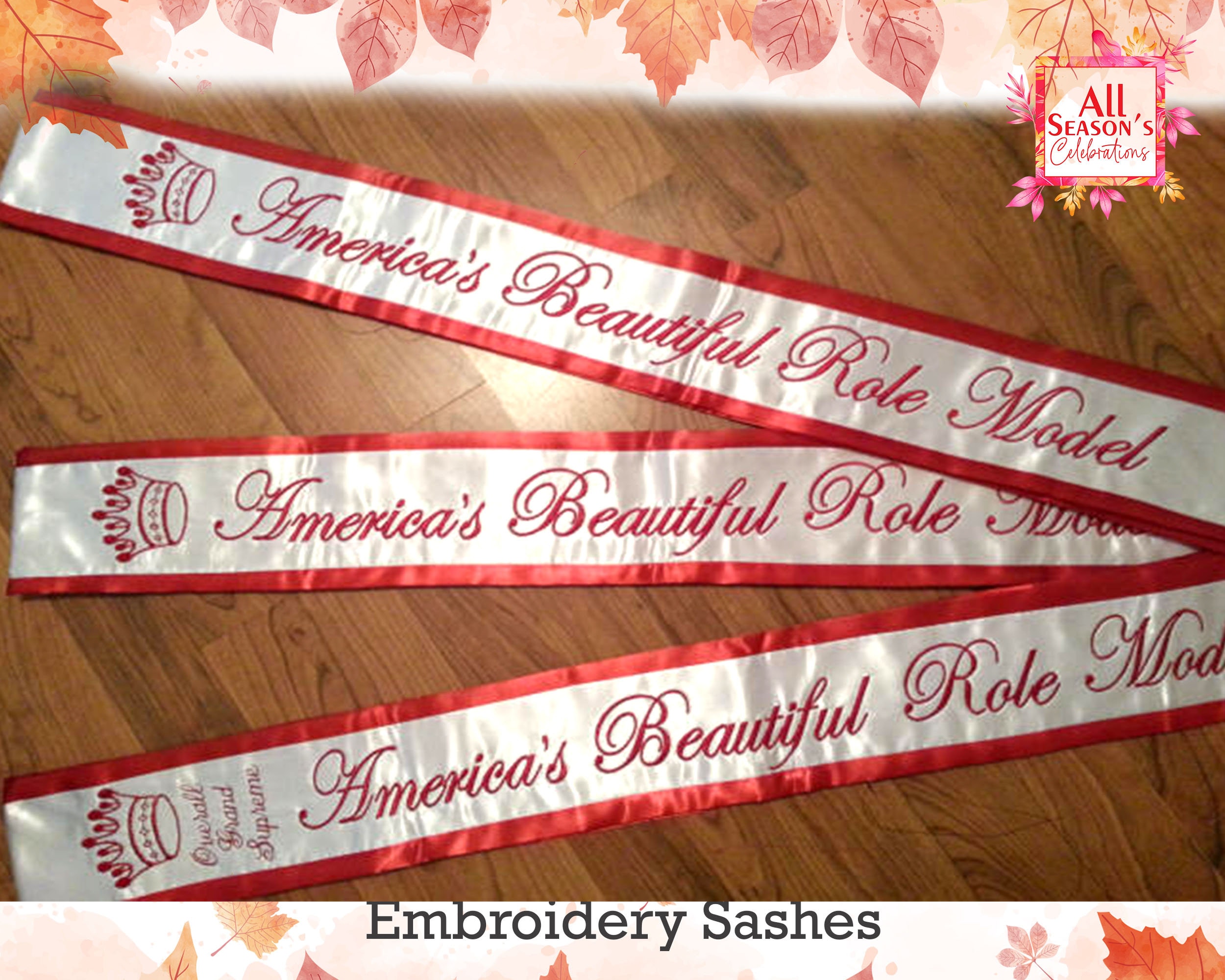Personalized Embroidery Lace Sash Custom Lace Sash Lace Sash Etsy